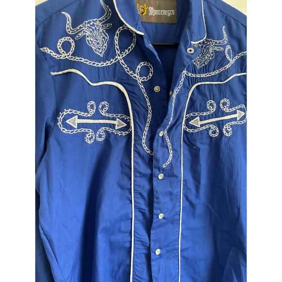 Western cowboy button down shirt - Montenegro - size Small - Picture 3 of 4